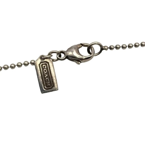Auth COACH - Silver Rhinestones Necklace - Picture 3 of 4